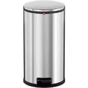Купить Hailo Mülleimer 25 l Pure L (Ø x H) 390 mm x 600 mm Silber Fuß-Tretmechanik, Selbstschließender Schwingdeckel 1 St. (0530-010) в магазине wardena.ru