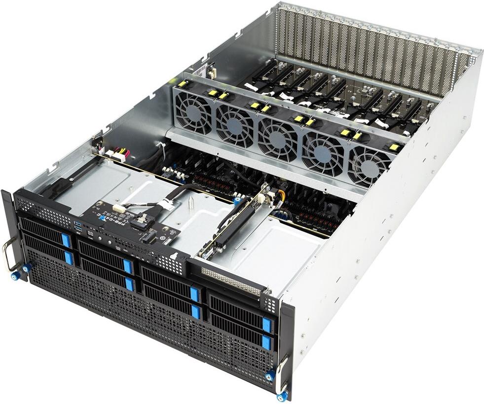 Купить Server ASUS BAB ESC8000A-E12-SKU2/10G/3kW(2+2)/2 PCIe/2 NVMe (90SF02H2-M001J0) в магазине wardena.ru