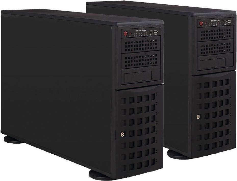 Купить bluechip SERVERline T30316s *Collax* - Server - Tower - 4U - 1-Weg - 1 x Xeon E-2224 / 3.4 GHz - RAM 16 GB - SATA/SAS - Hot-Swap 6.4 cm, 8.9 cm (2.5", 3.5") Schacht/Schächte - HDD 2 x 1 TB - DVD-Writer - AST2500 - GigE - (850384) в магазине wardena.ru
