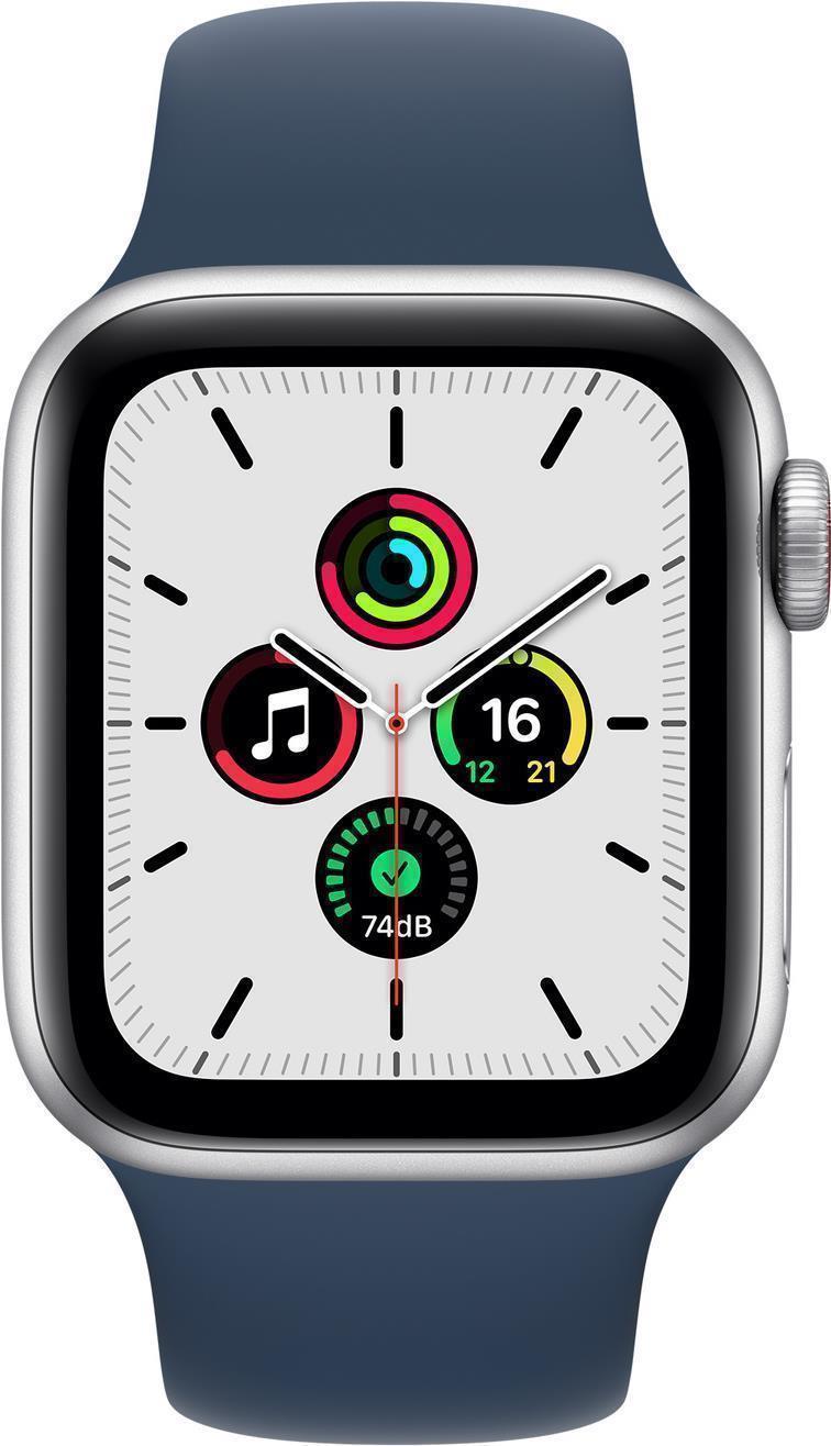 Купить Apple Watch SE (GPS + Cellular) - 40 mm - Aluminium, Silber - intelligente Uhr mit Sportband - Flouroelastomer - abyss blue - Bandgröße: regelmäßig - 32GB - Wi-Fi, Bluetooth - 4G - 30,68 g (MKQV3FD/A) в магазине wardena.ru