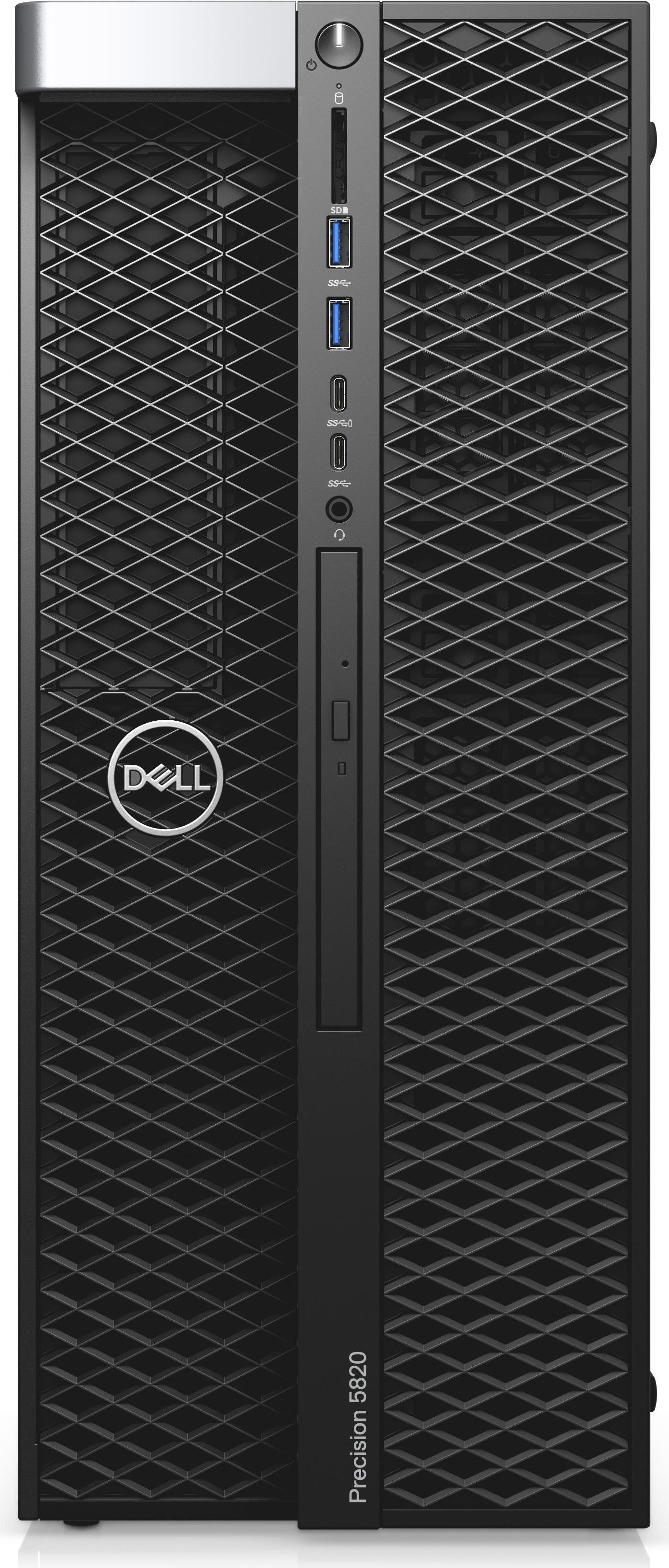 Купить Dell 5820 Tower - MDT - 1 x Core i9 10920X X-series / 3.5 GHz - RAM 32 GB - SSD 1 TB - DVD-Writer - keine Grafiken - GigE - Win 10 Pro 64-Bit (mit Win 11 Pro for Workstations License) - Monitor: keiner - Schwarz - BTP - (5YYXT) в магазине wardena.ru