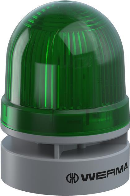 Купить Werma TwinFLASH blinkende LED-EVS-Signalleuchte mit akustischem Signalgeber, Wandmontage, 253VAC, Grün (460.220.60) в магазине wardena.ru
