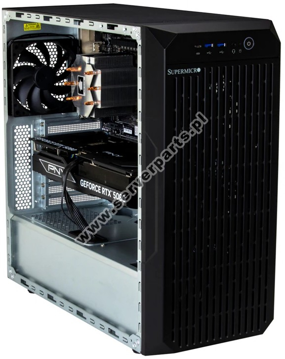 Купить Server Supermicro SYS-C542i-11682U • CSE-GS3B-000NBP • C9B860-MW • Mid-Tower в магазине wardena.ru