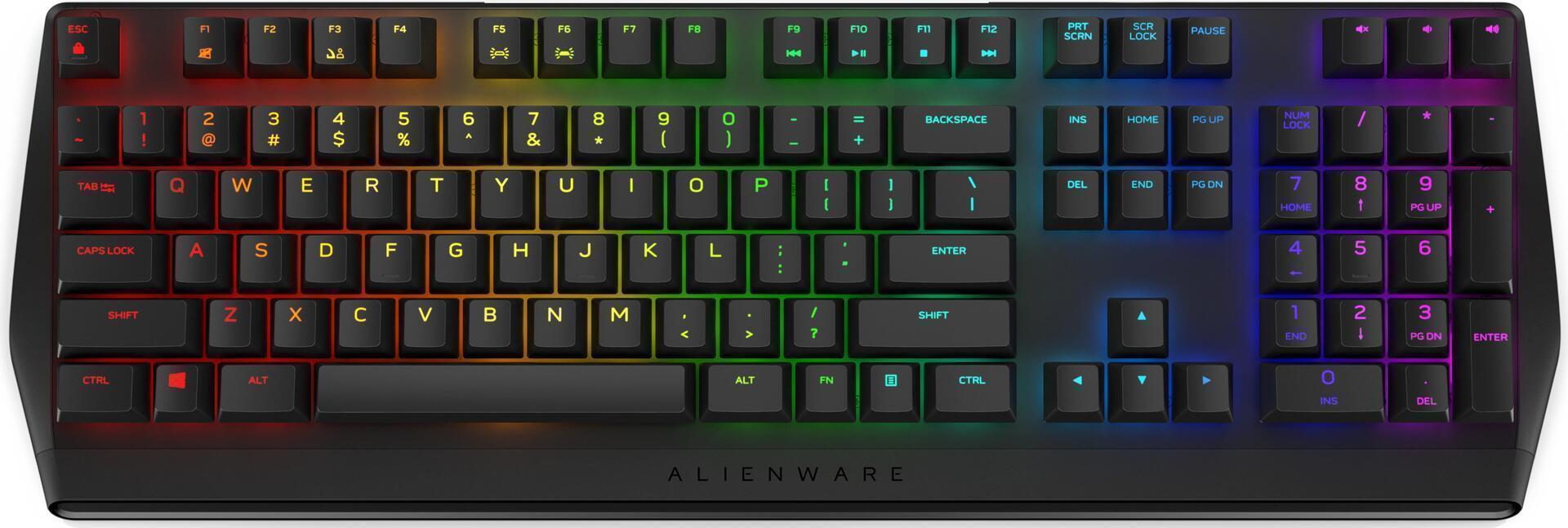 Купить Dell Alienware AW410K - Tastatur - hintergrundbeleuchtet - USB - QWERTY - USA International - Tastenschalter: CHERRY MX Brown - Die dunkle Seite des Mondes - für Alienware Area-51, Aurora, M15, M17, G5, G7 (545-BBDK) в магазине wardena.ru