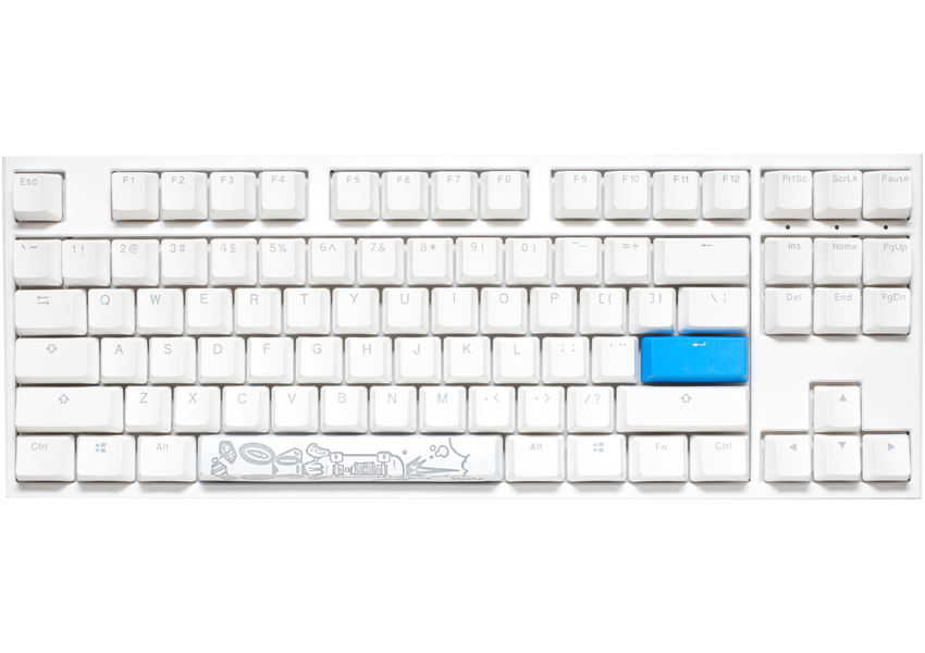 Купить Ducky One 2 TKL PBT Gaming Tastatur, MX-Black, RGB LED - weiß (DKON1787ST-ADEPDWWT1) в магазине wardena.ru