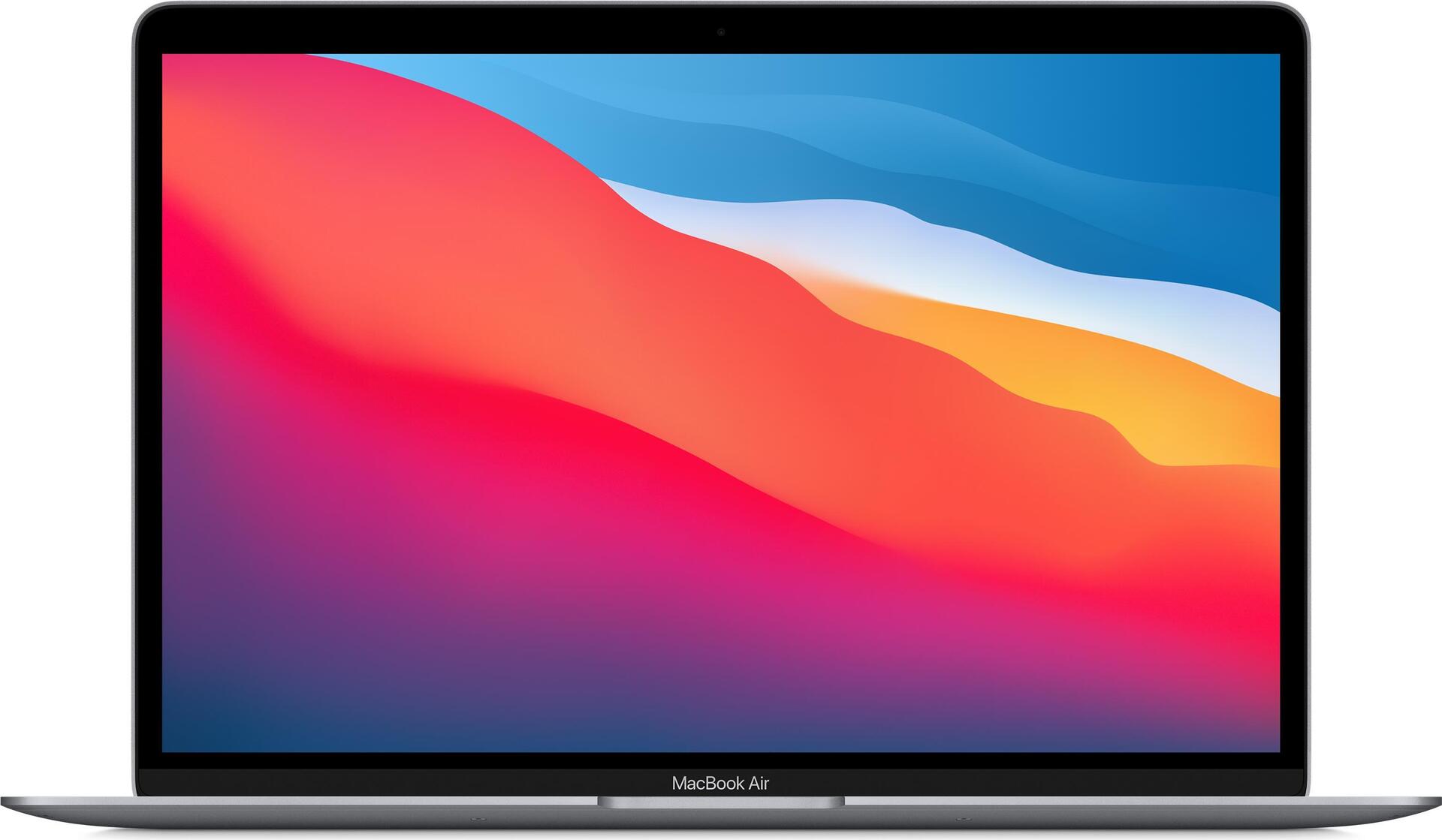 Купить Apple MacBook Air Notebook 33,8 cm (13.3" ) Apple M 8 GB 256 GB SSD Wi-Fi 6 (802.11ax) macOS Big Sur Grau (MGN63D/A-410240) в магазине wardena.ru