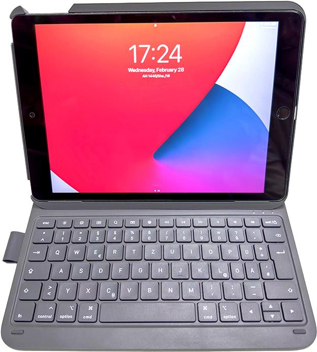 Купить DEQSTER Slim Pro Keyboard 10.2? - QWERTZ - Deutsch - Mechanischer Switch - Apple - Apple iPad 10.2" (7./8./9. Gen.) - Grau (90-2000033) в магазине wardena.ru