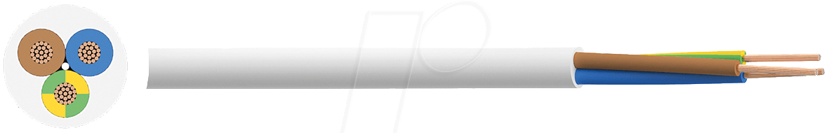 Купить RND CABLE RND 475-00056 - Anschlussleitung H05Z1Z1-F, 3 x 0,75 mm, 100 m, weiß (RND 475-00056) в магазине wardena.ru