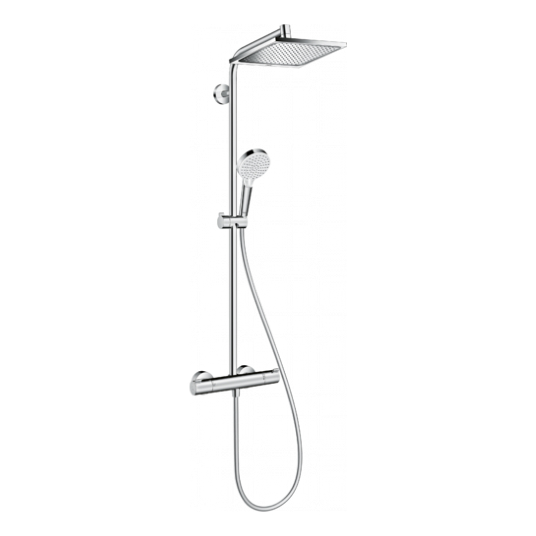 Купить Hansgrohe Crometta E Showerpipe 240 1jet душевая система с термостатом хром 27271000 в магазине wardena.ru
