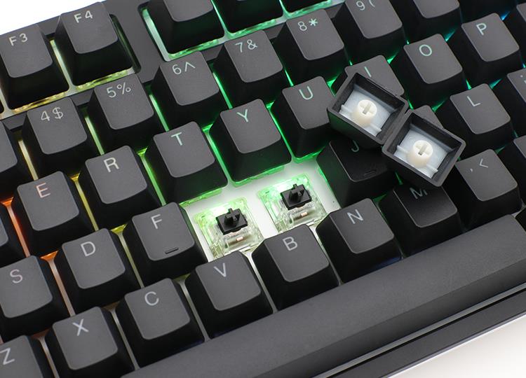 Купить Ducky One 2 Backlit PBT Gaming Tastatur, MX-Speed-Silver, RGB LED - schwarz (DKON1808ST-PDEPDAZT1) в магазине wardena.ru