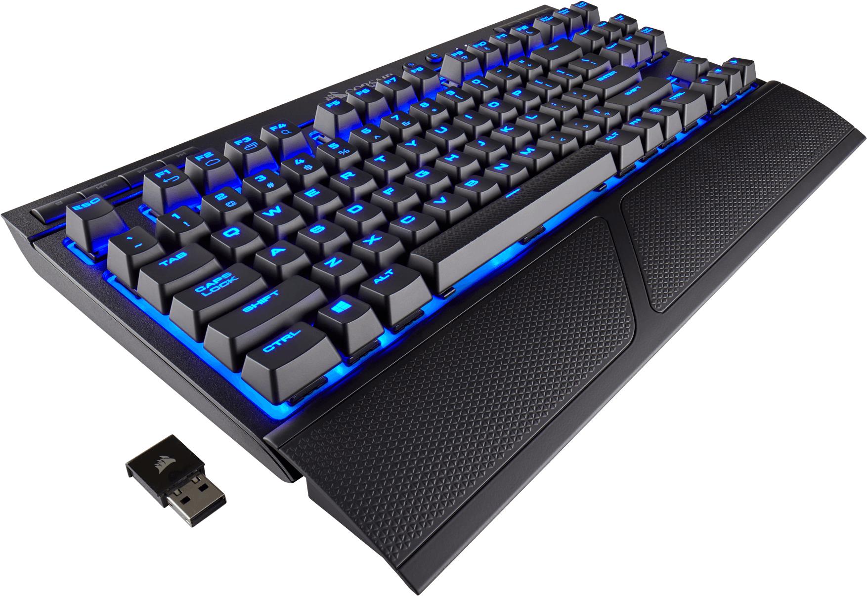 Купить Corsair Tas K63 Wireless Mechanical RGB Backlit,LED,Cherry (CH-9145030-DE) в магазине wardena.ru