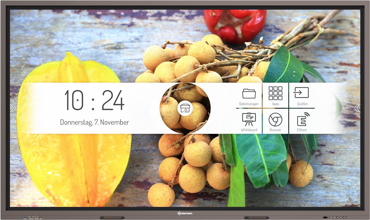 Купить Kindermann 86\" 218.44cm DS TD-86²-S Touch Interaktiver Flachbildschirm 2,18 m (86" ) LCD 4K Ultra HD Titan Touchscreen Eingebauter Prozessor Android 8.0 (3050000014) в магазине wardena.ru