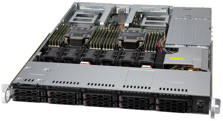Купить Server Supermicro SYS-120C-TN10R-EU • CSE-LB16TS-R860AWP • X12DDW-A6-O • 1U IPMI в магазине wardena.ru