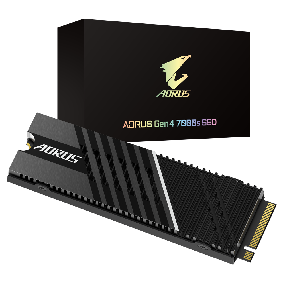 Купить Gigabyte AORUS 7000s - SSD - 2 TB - intern - M.2 2280 - PCI Express 4.0 x4 (NVMe) - Puffer: 1 GB - AES - integrierter Kühlkörper (GP-AG70S2TB) в магазине wardena.ru