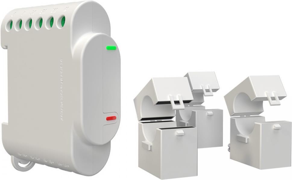 Купить Shelly 3EM - Weiß - 802.11b,802.11g,Wi-Fi 4 (802.11n) - 2,4 GHz - 1 mW - 30 m - 3 Kanäle (20211) в магазине wardena.ru