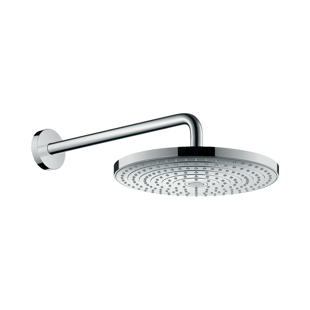 Купить Hansgrohe Raindance Select S Верхний душ 300 2jet с держателем хром-белый матовый 27378400 в магазине wardena.ru