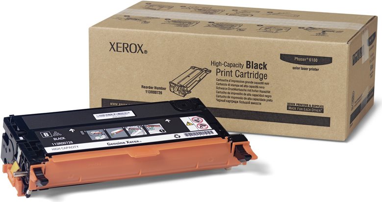 Купить Xerox - Tonerpatrone - High Capacity - 1 x Schwarz - 8000 Seiten - für Phaser 6180DN, 6180MFP/D, 6180MFP/N, 6180N (113R00726) в магазине wardena.ru