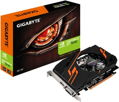 Купить Gigabyte GT 1030 OC 2G - Grafikkarten - GF GT 1030 - 2GB GDDR5 - PCIe 3.0 - DVI, HDMI (GV-N1030OC-2GI) в магазине wardena.ru