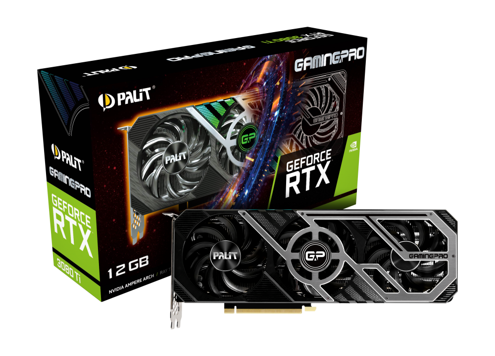 Купить Palit GeForce RTX 3080 Ti GamingPro - Grafikkarten - GF RTX 3080 Ti - 12 GB GDDR6X - PCIe 4.0 - HDMI, 3 x DisplayPort (NED308T019KB-132AA) в магазине wardena.ru