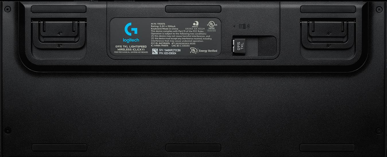 Купить Logitech Gaming G915 TKL - Tastatur - Hintergrundbeleuchtung - USB, Bluetooth, LIGHTSPEED - AZERTY - Französisch - Tastenschalter: GL Tactile - Kohle (920-009497) в магазине wardena.ru