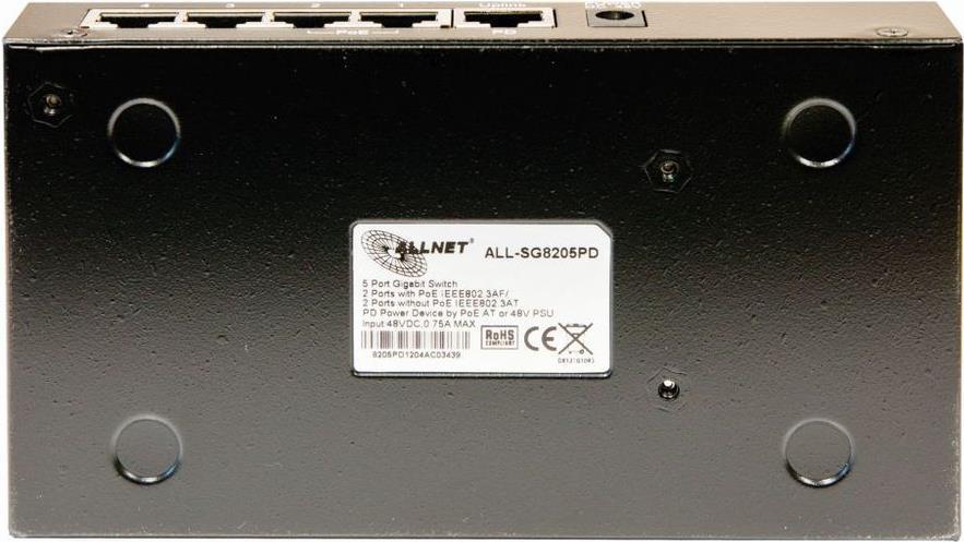 Купить ALLNET ALL-SG8205PD. Switch-Typ: Unmanaged, Switch-Ebene: L2. Basic Switching RJ-45 Ethernet Ports-Typ: Gigabit Ethernet (10/100/1000), Anzahl der basisschaltenden RJ-45 Ethernet Ports: 5. MAC-Adressentabelle: 4000 Eintr в магазине wardena.ru