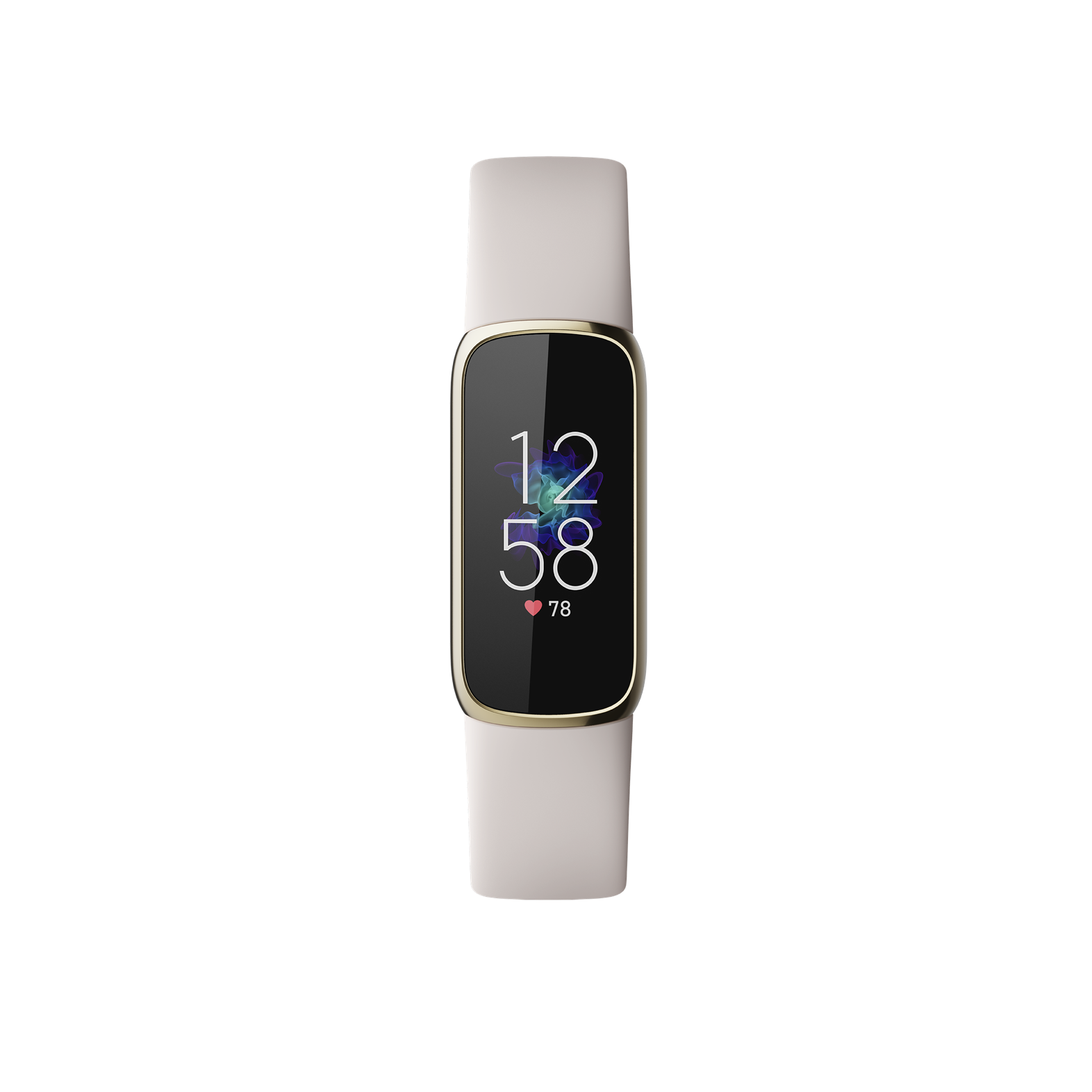 Купить Fitbit Luxe - Edelstahl in Soft Gold - Aktivitätsmesser mit Band - Silikon - Lunar White - Bandgröße: S/L - Bluetooth (FB422GLWT) в магазине wardena.ru