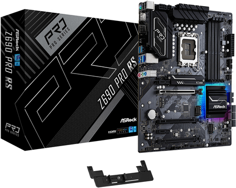 Купить ASRock Z690 Pro RS - Motherboard - ATX - LGA1700-Sockel - Z690 Chipsatz - USB 3.2 Gen 1, USB 3.2 Gen 2, USB-C Gen 2x2 - 2.5 Gigabit LAN - Onboard-Grafik (CPU erforderlich) - HD Audio (8-Kanal) (90-MXBGY0-A0UAYZ) в магазине wardena.ru
