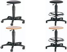 Купить Topstar Drehhocker "TEC 60 - Holz", Sitz Buche natur stufenlose Sitzhöhenverstellung mit Toplift (TÜV geprüft) (72260 HO1) в магазине wardena.ru