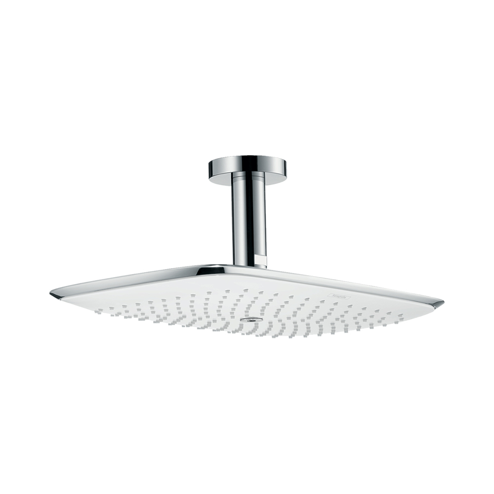 Купить Hansgrohe PuraVida Верхний душ 400 1jet с потолочным подсоединением хром-белый матовый 27390400 в магазине wardena.ru