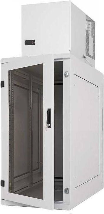 Купить TRITON Schrank + COSMOTEC/Stulz Kühlgerät 19"-Serverschrank RIE von TRITON mit Cosmotec/STULZ Dachaufbau-Kühlgerät - Kühlleistung 3800 W - 27 HE - BxT 600 x 1000 mm - Sichttür - RückWand - lichtgrau (RIE-27-A61-CCX-N1-ET (RIE-27-A61-CCX-N1-ETE-41) в магазине wardena.ru