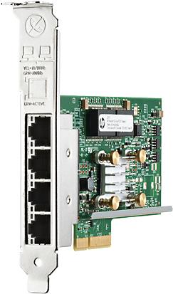 Купить HPE 331T - Netzwerkadapter - PCIe 2.0 x4 Low-Profile - Gigabit Ethernet x 4 - für ProLiant DL360 Gen10, DL388p Gen8 (647594-B21) в магазине wardena.ru