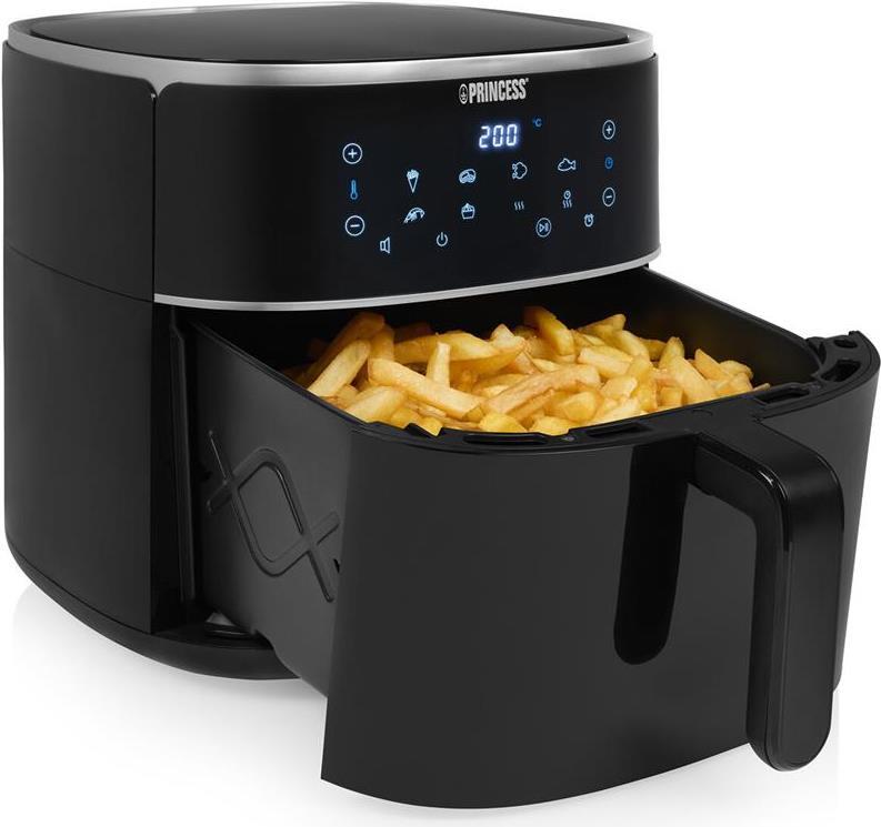 Купить Princess 01.182254.01.001 Digitaler Airfryer 8l - Heißluftfritteuse - 8 l - 200 °C - 8 Person(en) - Einzelbild - Schwarz (01.182254.01.001) в магазине wardena.ru