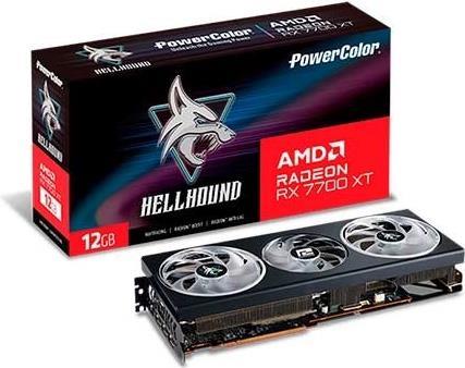 Купить PowerColor Hellhound RX 7700 XT 12G-L/OC AMD Radeon RX 7700 XT 12 GB GDDR6 (RX7700XT 12G-L/OC) в магазине wardena.ru