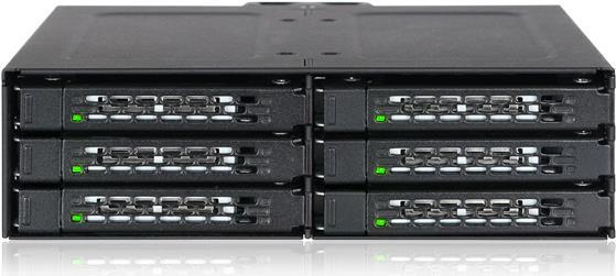 Купить Icy Dock MB608SP-B HDD / SSD-Gehäuse 2.5/3.5" Schwarz Speicherlaufwerksgehäuse (MB608SP-B) в магазине wardena.ru