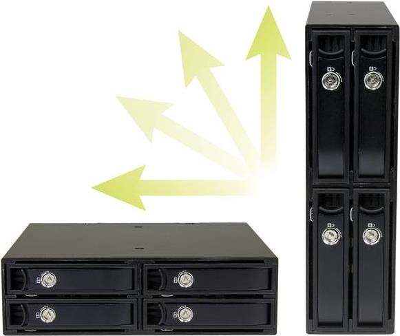 Купить StarTech.com 4-bay mobile Rack Backplane for 2.5" SATA/SAS drives - Speichergehäuse - 4 Schächte (SATA-600 / SAS-2) - 0 x (SATSASBP425) в магазине wardena.ru