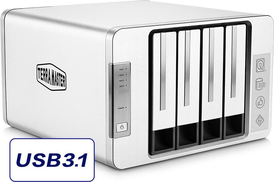 Купить TerraMaster D4-300 Disk-Array Desktop Grau (D4-300) в магазине wardena.ru