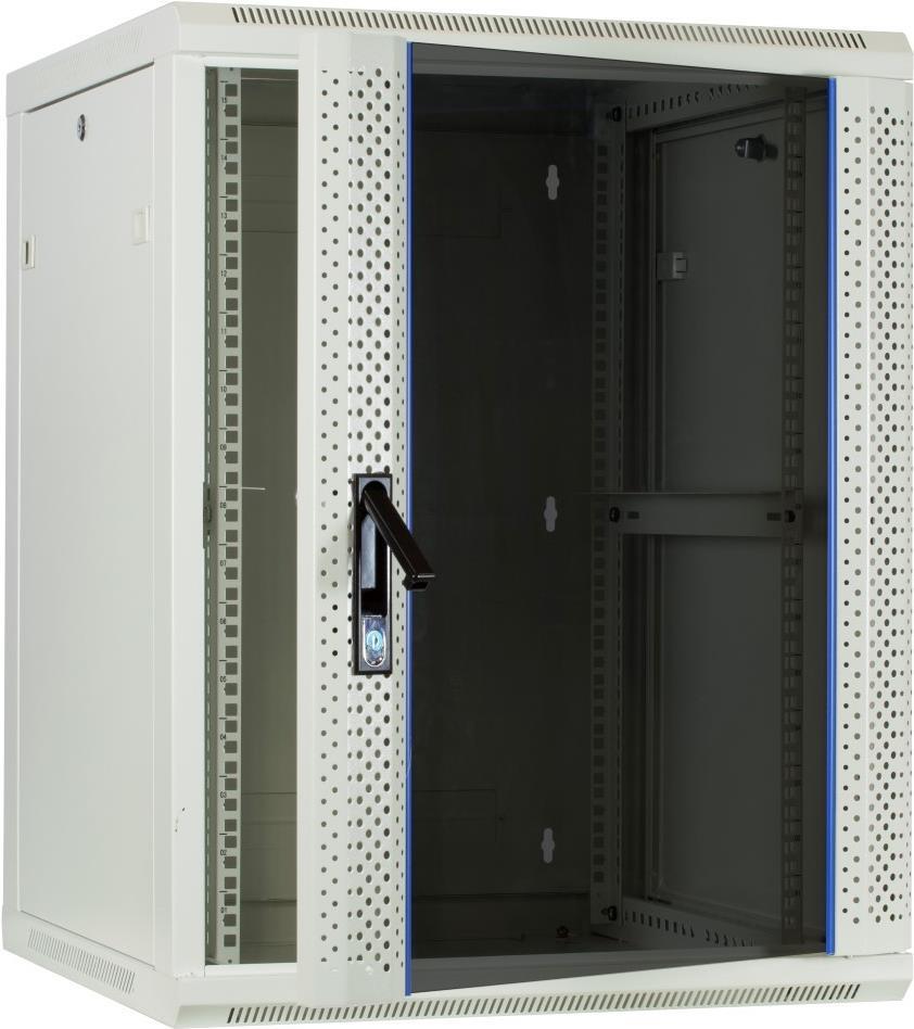 Купить DSIT 15 HE Serverschrank, Wandgehäuse mit Glastür Weiß (BxTxH) 600 x 600 x 770mm (DS6615W) в магазине wardena.ru