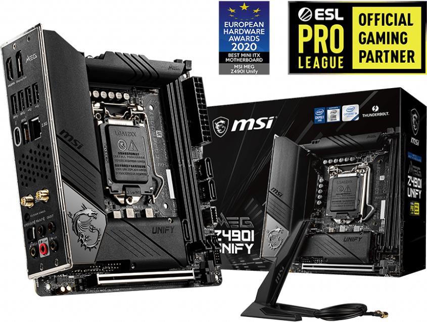 Купить MSI MEG Z490I UNIFY - Motherboard - Mini-ITX - LGA1200-Sockel - Z490 Chipsatz - USB-C Gen2, USB 3.2 Gen 1, USB 3.2 Gen 2 - Wi-Fi, 2.5 Gigabit LAN, Bluetooth - Onboard-Grafik (CPU erforderlich) - HD Audio (8-Kanal) (7C77-007R) в магазине wardena.ru