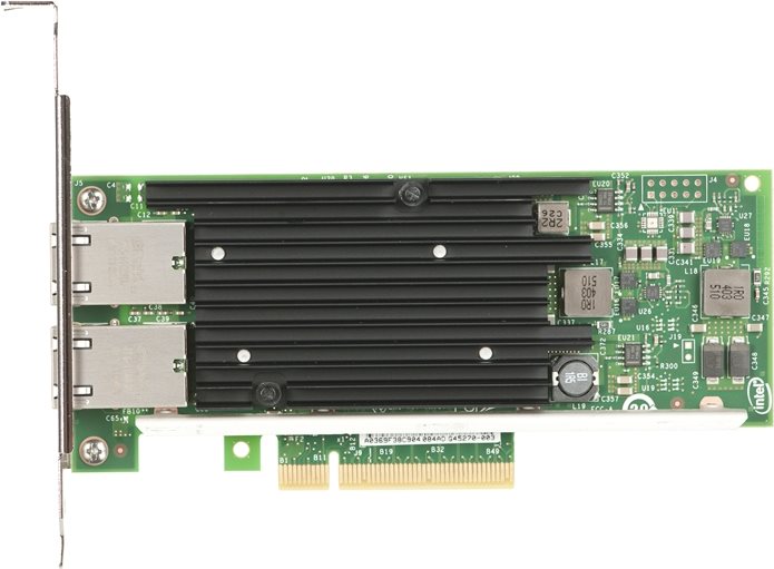 Купить Intel Ethernet Converged Network Adapter X540-T2 - Netzwerkadapter - PCIe 2.1 x8 Low-Profile - 10Gb Ethernet x 2 (X540T2BLK) в магазине wardena.ru