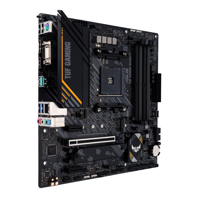 Купить ASUS TUF GAMING B550M-E - Motherboard - micro ATX - Socket AM4 - AMD B550 Chipsatz - USB-C Gen1, USB 3.2 Gen 1, USB 3.2 Gen 2 - Gigabit LAN - Onboard-Grafik (CPU erforderlich) - HD Audio (8-Kanal) (90MB17U0-M0EAY0) в магазине wardena.ru