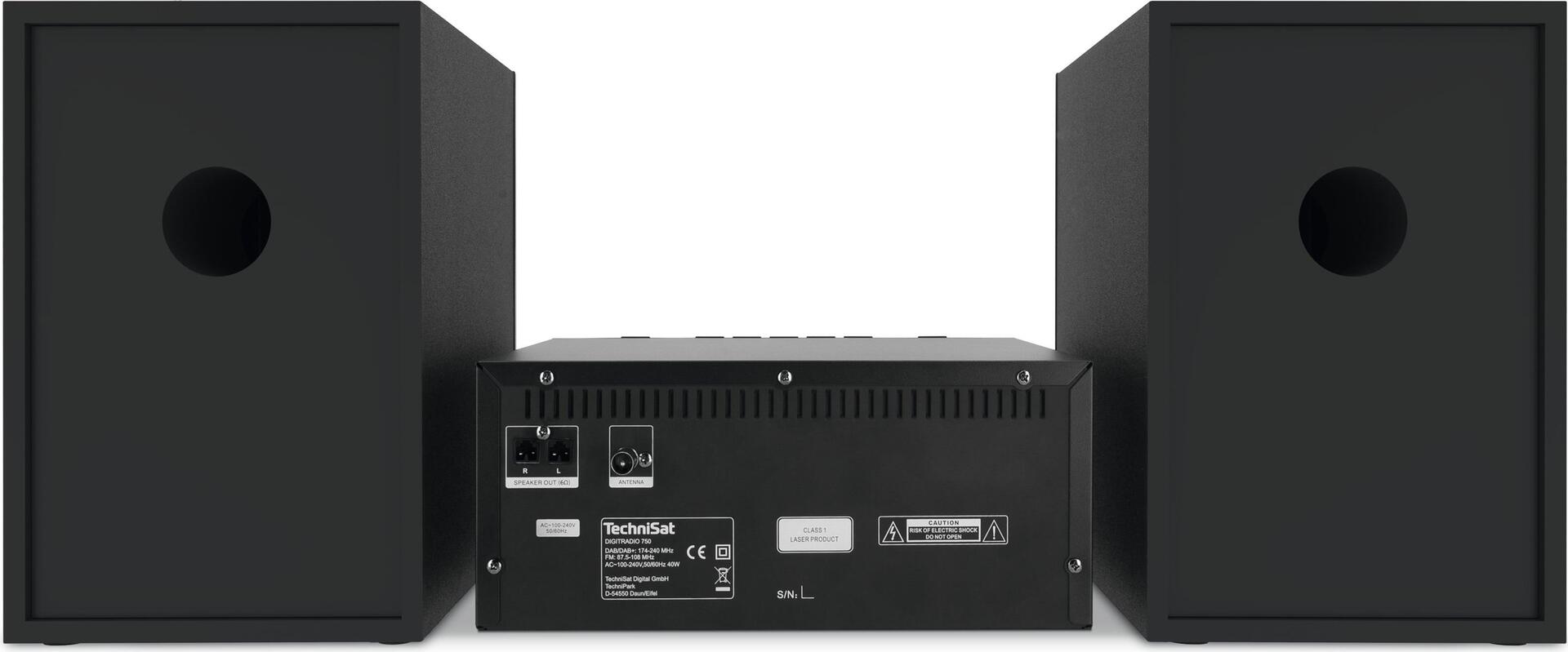 Купить TechniSat DigitRadio 750 - Audiosystem - 2 x 50 Watt - Schwarz, Silber (0000/3919) в магазине wardena.ru