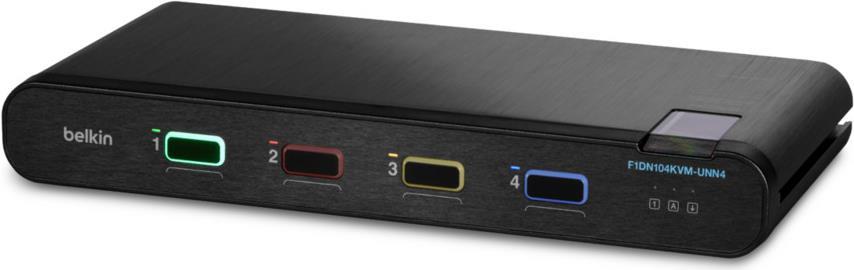 Купить BELKIN 4P SNGL HEAD DP/HDMI TO DP/HDMI VIDEO SEC DT KVM SW NO CAC PP4.0 (F1DN104KVM-UNN4) в магазине wardena.ru