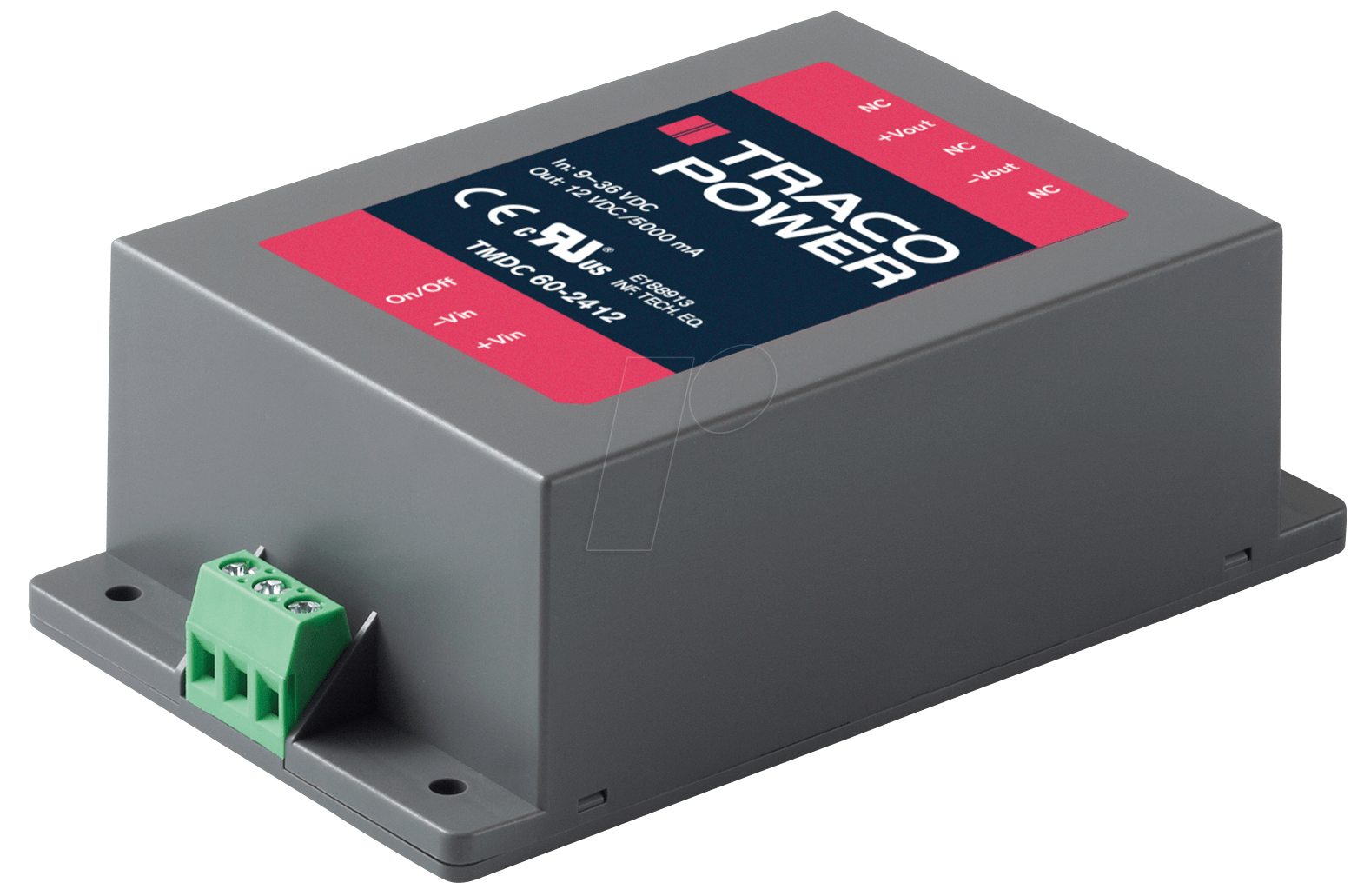 Купить TRACO TMDC 60-2411 - DC/DC-Wandler TMDC 60, 40 W, 5,1 V, 12000 mA, gekapselt (TMDC 60-2411) в магазине wardena.ru