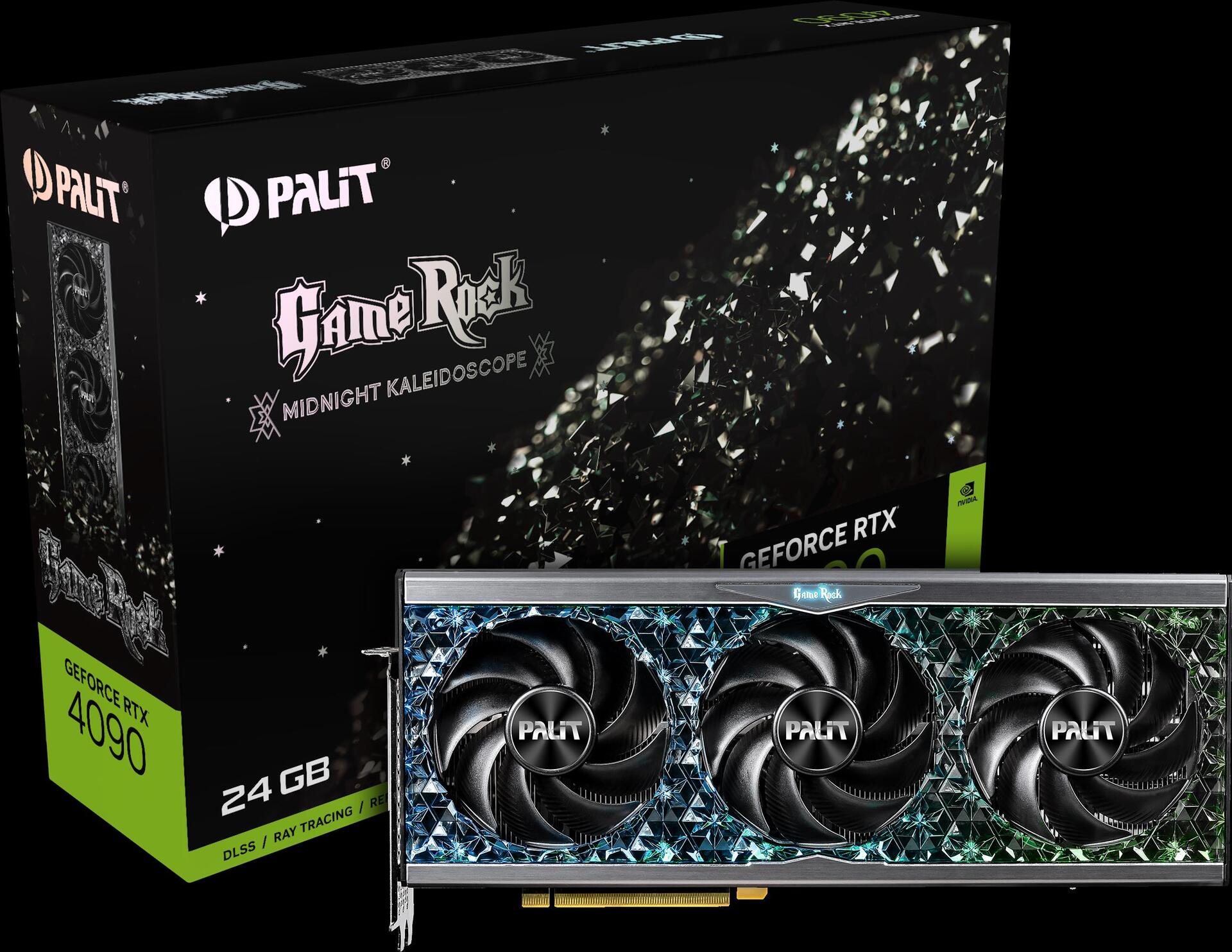 Купить Palit GeForce RTX 4090 GameRock - Grafikkarten - NVIDIA GeForce RTX 4090 - 24 GB GDDR6X - PCIe 4.0 - HDMI, 3 x DisplayPort (NED4090019SB-1020G) в магазине wardena.ru