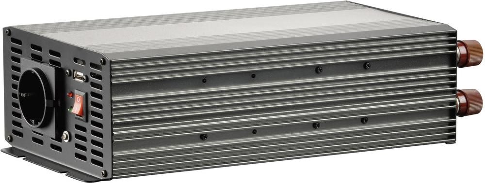 Купить VOLTCRAFT Wechselrichter MSW 2000-24-G 2000 W 24 V/DC 21 - 30 V/DC Schraubklemmen Schutzkontakt-Steckdose (MSW 2000-24-G) в магазине wardena.ru