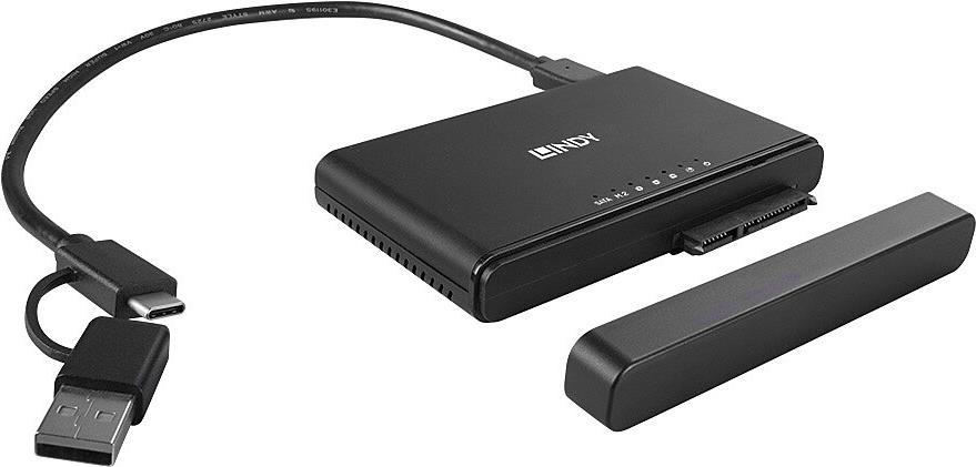 Купить Lindy USB 3.2 Typ C - M.2 NVMe & SATA SSD Docking&Sata Stat. (43359) в магазине wardena.ru