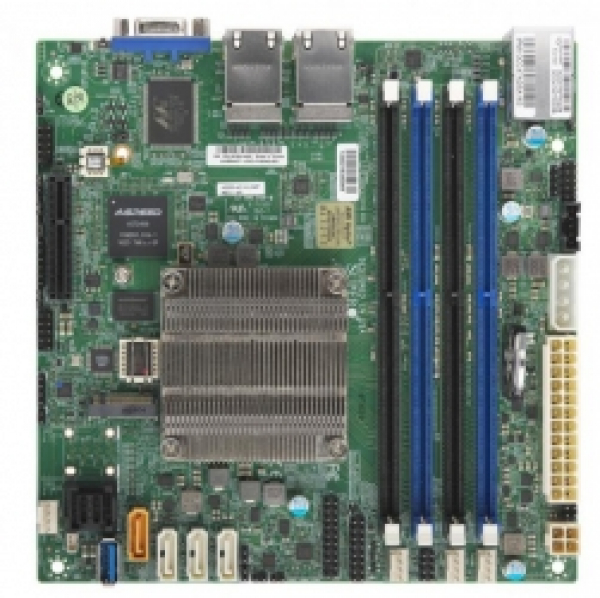 Купить Motherboard Supermicro MBD-A2SDi-4C-HLN4F SoC FCBGA1310 Intel Atom C3558 FCBGA1310 SATA M.2 DDR4 IPMI в магазине wardena.ru