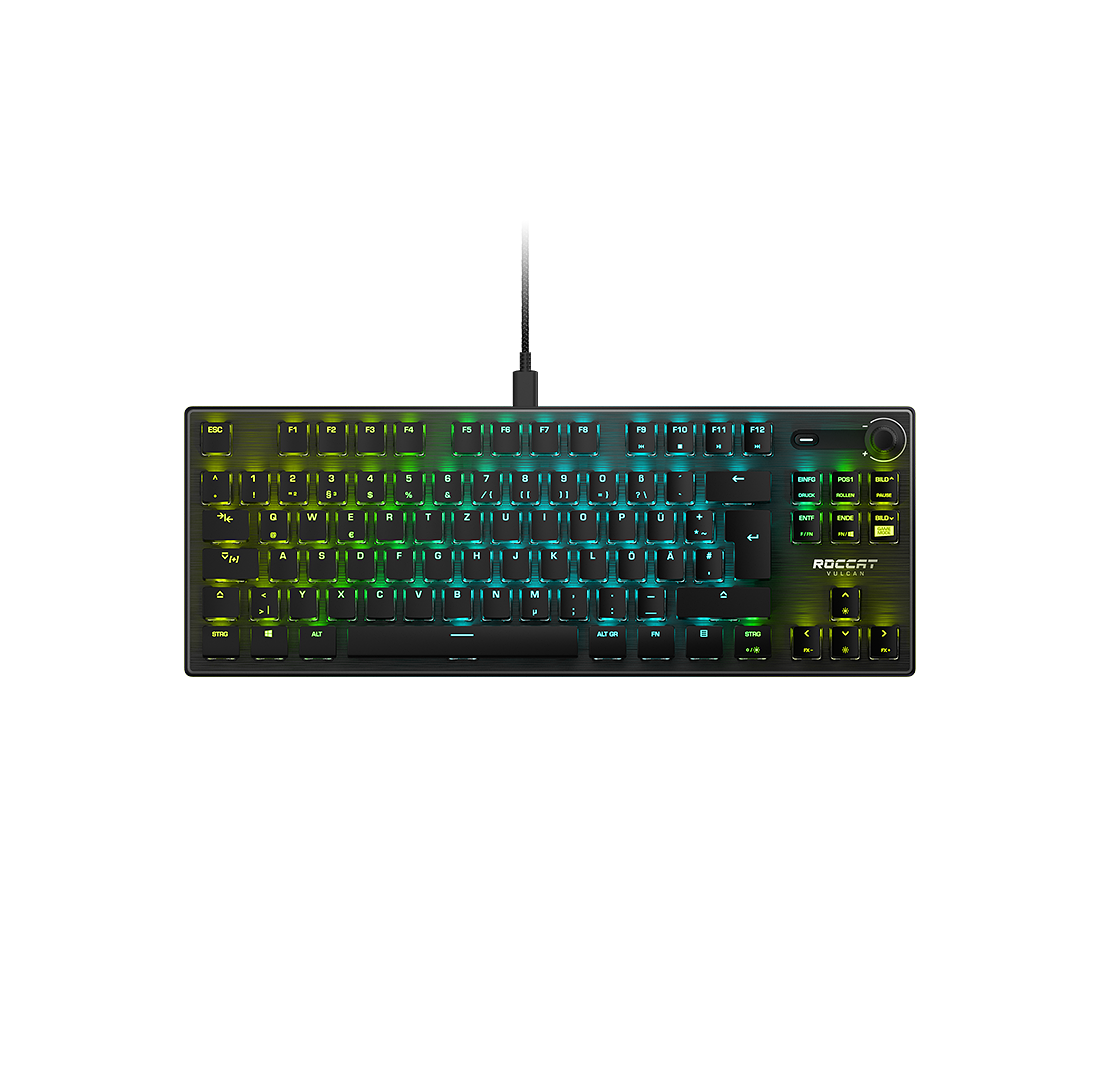 Купить Mechanische Gaming-Tastatur Roccat Vulcan TKL Aimo, RGB, Titan Switch Linear, nordisches Layout (ROC-12-276) в магазине wardena.ru