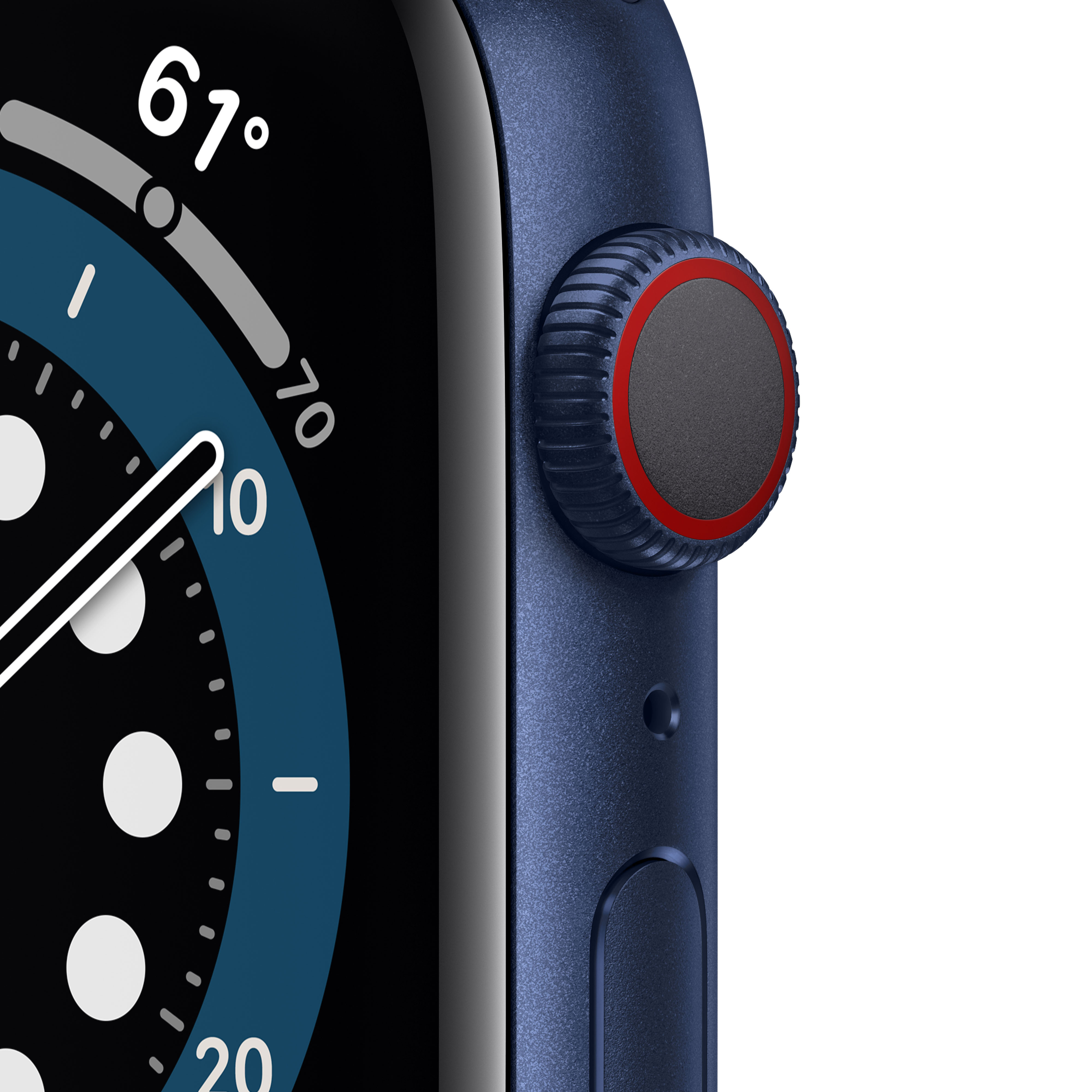 Купить Apple Watch Series 6 (GPS + Cellular) - 44 mm - blaues Aluminium - intelligente Uhr mit Sportband - Flouroelastomer - Deep Navy - Bandgröße: S/M/L - 32 GB - Wi-Fi, Bluetooth - 4G - 36.5 g (M09A3FD/A) в магазине wardena.ru