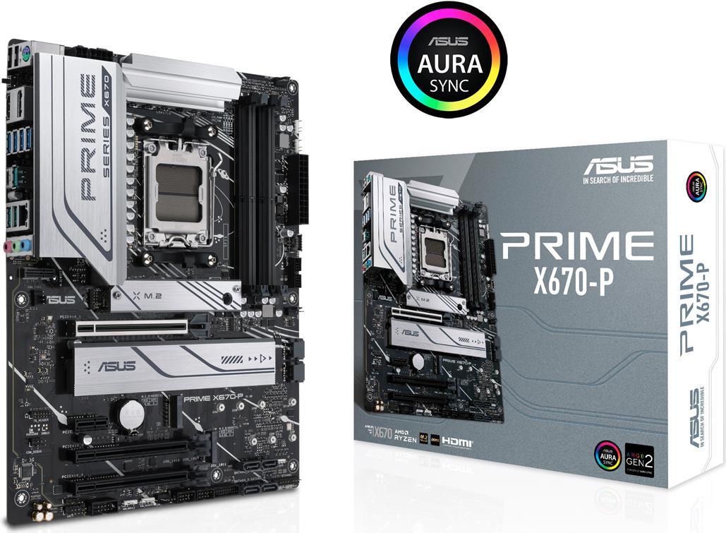 Купить ASUS Prime X670-P - Motherboard - ATX - Socket AM5 - AMD X670 Chipsatz - USB 3.2 Gen 1, USB 3.2 Gen 2, USB-C Gen 2x2, USB-C 3.2 Gen 1 - 2.5 Gigabit LAN - Onboard-Grafik (CPU erforderlich) - HD Audio (8-Kanal) (90MB1BU0-M0EAY0) в магазине wardena.ru